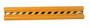 Vestil Steel Straight Guard Rail - 72 In. Length - Yellow
