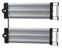Vestil Steel 3 Ribbed Guard Rail Spring Gate - 41.875 In. Length - Silver