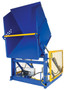 Vestil Steel Electric Hydraulic Box Dumper - 36 In. Dump Height 6,000 lb - Blue