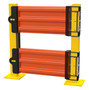 Vestil Steel 3 Ribbed Guard Rail Spring Gate - 29.875 In Length - Orange