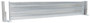 Vestil Galvanized Steel 3 Ribbed Drop In Style Guard Rail - 77.875 In. Length - Gray