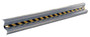 Vestil Galvanized Steel Straight Guard Rail - 84 In. Length - Gray