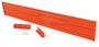 Vestil Steel 3 Ribbed Drop In Style Guard Rail - 113.875 In. Length - Orange