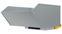 Vestil Steel Heavy Duty Bump and Dump Hopper - 1 Cubic Yard 6,000 lb - Blue Silver Lining