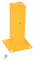 Vestil Steel Tubular Mounting Posts with Drop In Style Bracket - 10 In. x 10 In. x 18 In. - Yellow