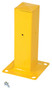 Vestil Steel Tubular Mounting Posts with Drop In Style Bracket - 10 In. x 10 In. x 18 In. - Yellow