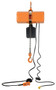 Vestil Steel Economy Chain Hoist with Chain Container - 1 Phase 2000 lb - Orange