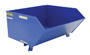 Vestil Steel Light Duty Low Profile Self Dumping Hopper - 1 Cubic Yard 2000 lb - Blue