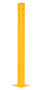Vestil Steel Rigid Tube Post Drop In - 60 In. For 3 Ribbed Drop In Style Guard Rails - Yellow