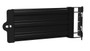 Vestil Steel Hinged Guard Rail - 29.875 In Length 3 Ribbed Gate - Black