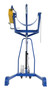 Vestil Steel Portable Hydraulic Drum Carrier, Rotator and Boom - 71-1/4 In. Lift Height 800 lb Blue / - Yellow
