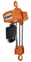 Vestil Steel Economy Chain Hoist with Chain Container - 1 Phase 6000 lb - Orange