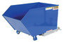 Vestil Steel Heavy Duty Low Profile Self Dumping Hopper - 1/2 Cubic Yard 6000 lb - Blue