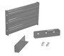Vestil Steel 3 Ribbed Drop In Style Guard Rail - 24 In. Length - Gray Semi Gloss