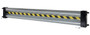 Vestil Galvanized Steel Drop In Guard Rail - 2 Ribbed 96 In. Length - Gray