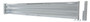 Vestil Galvanized Steel 3 Ribbed Drop In Style Guard Rail - 101.875 In. Length 3 Ribbed - Gray