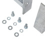 Vestil Galvanized Steel 3 Ribbed Drop In Style Guard Rail - 101.875 In. Length 3 Ribbed - Gray