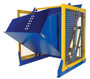 Vestil Steel Electric Hydraulic Box Dumper - 60 In. Dump Height 6,000 lb - Blue