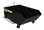 Vestil Steel Light Duty Low Profile Self Dumping Hopper - 1/4 Cubic Yard 2000 lb - Semi Gloss Black