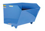 Vestil Steel Light Duty Low Profile Self Dumping Hopper - 1-1/2 Cubic Yard 2000 lb - Blue