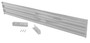 Vestil Steel 3 Ribbed Drop In Style Guard Rail - 113.875 In. Length - Silver