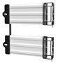 Vestil Steel 3 Ribbed Guard Rail Spring Gate - 29.875 In Length - White