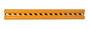 Vestil Steel Straight Guard Rail - 96 In. Length - Yellow