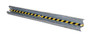 Vestil Galvanized Steel Straight Guard Rail - 120 In. Length - Gray