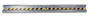 Vestil Galvanized Steel Straight Guard Rail - 120 In. Length - Gray