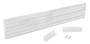 Vestil Steel 3 Ribbed Drop In Style Guard Rail - 77.875 In. Length - White