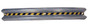 Vestil Galvanized Steel Curved Guard Rail - 96 In. Length - Gray