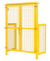 Vestil Steel Hydraulic Box Dumper Gate - 33-1/4 In Length x 92 In Height - Yellow