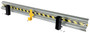 Vestil Galvanized Steel Drop In Guard Rail - 2 Ribbed 120 In. Length - Gray