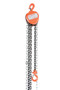 Vestil Steel Manual Chain Hoist - 20 Ft. Lift 1,000 lb - Orange