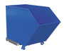 Vestil Steel Medium Duty Low Profile Self Dumping Hopper - 3/4 Cubic Yard 4000 lb - Blue