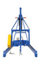 Vestil Steel Portable Hydraulic Drum Carrier, Rotator and Boom - 97-9/16 In. Lift Height 800 lb Blue / - Yellow
