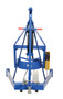 Vestil Steel Portable Hydraulic Drum Carrier, Rotator and Boom - 97-9/16 In. Lift Height 800 lb Blue / - Yellow