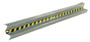 Vestil Galvanized Steel Straight Guard Rail - 144 In. Length - Gray
