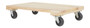 Vestil Poplar Solid Deck Dolly - 24 In. x 16 In. x 6-3/16 In. 900 lb - Tan