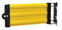 Vestil Steel Hinged Guard Rail - 29.875 In Length 3 Ribbed Gate - Yellow