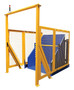 Vestil Factory Installed Steel Hydraulic Box Dumper Safety Light Curtain Option - Yellow