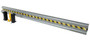 Vestil Galvanized Steel Drop In Guard Rail - 2 Ribbed 144 In. Length - Gray