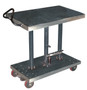 Vestil Partially Stainless Steel Hydraulic Post Table - 20 In. x 36 In. 1000 lb - Silver