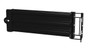 Vestil Steel Hinged Guard Rail - 41.875 In. Length 3 Ribbed Gate - Black