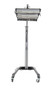 Vestil Steel Infrared Heater - 3 Panel 230 Volt 1 Phase - Black/Silver