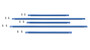 Vestil Steel Structural Cantilever Brace Set - 36 In. x 144 In. - Blue