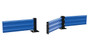 Vestil Steel Hinged Guard Rail - 41.875 In. Length 3 Ribbed Gate - Blue