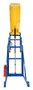 Vestil Steel Portable Lift and Dump Hydraulic Drum Dumper - 116 In Dump Height 1,000 lb Blue / - Yellow