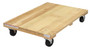Vestil Hardwood Solid Deck Dolly - 36 In. x 24 In. x 6-15/16 In. 1200 lb