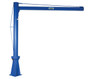 Vestil Steel Multi Station Jib Crane - 120 In. I-Beam 1000 lb - Blue